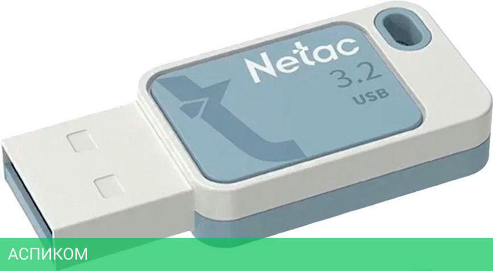 USB Flash-накопитель Netac UA31 64GB USB2.0 синий (NT03UA31N-064G-20BL)