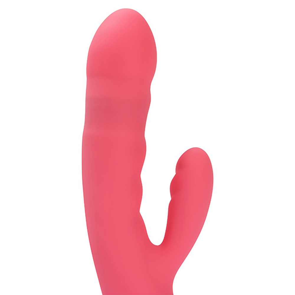 Розовый вибратор-кролик 19,5см с функцией пенетрации Svakom Avery S59-SP