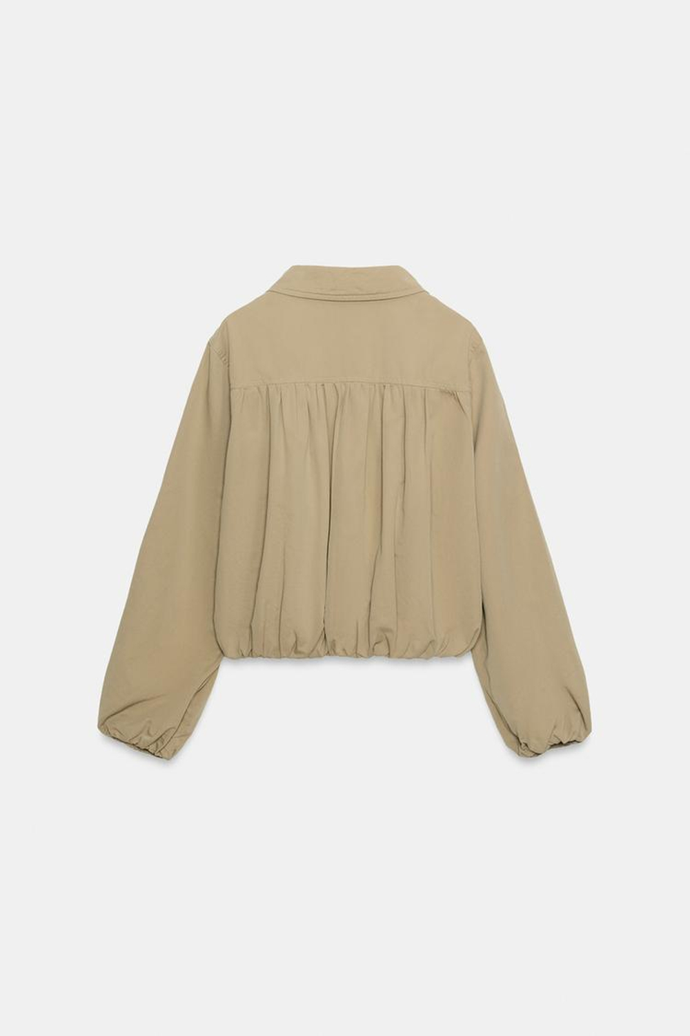 ZARA КУРТКА С МНОЖЕСТВОМ КАРМАНОВ, ЖЕЛТОВАТО-БЕЛЫЙ ОБЪЕМНАЯ КУРТКА, РЫЖЕВАТО-КОРИЧНЕВЫЙ