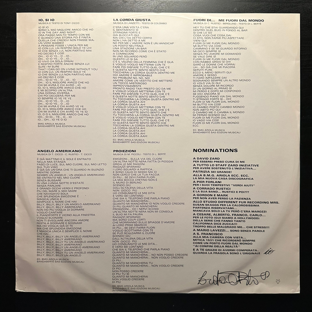 Loredana Berte - Io (Швеция 1988г.)