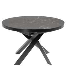 Стол раздвижной Vashti 120-160 см черная керамика