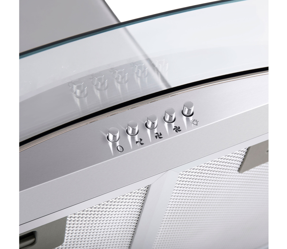 Кухонная вытяжка MAUNFELD Ancona PlusA 90 нержавеющая сталь\прозрачное стекло фото 8