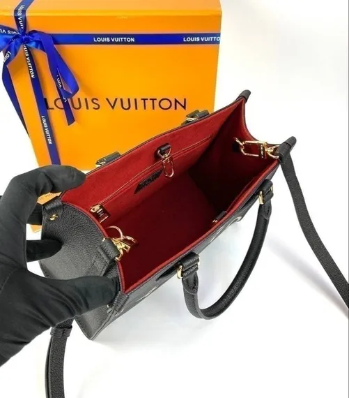 Сумка Louis Vuitton Onthego черный/бежевый