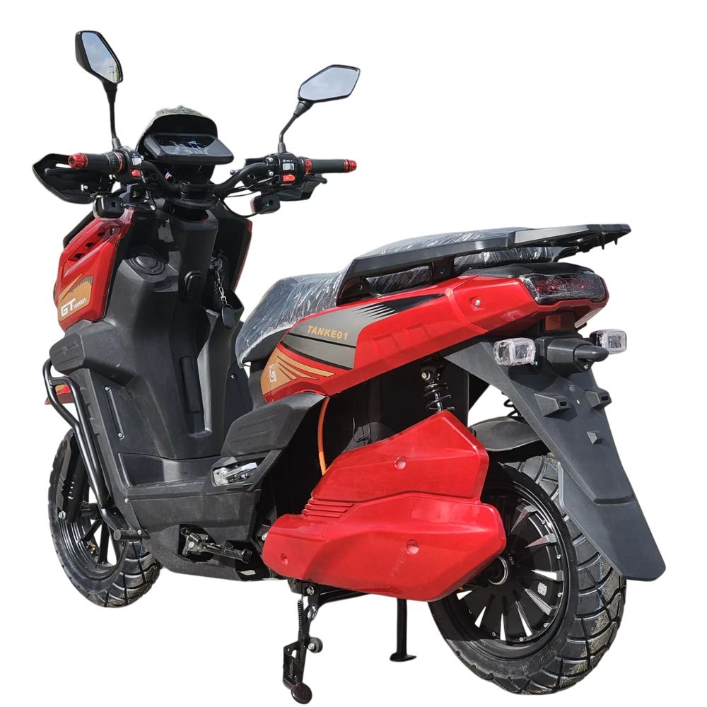 Электроскутер GT Tank 3000W (72V/30Ah) - Красный фото №6