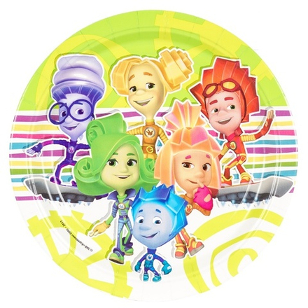 Распродажа тарелка Фиксики 23см 8шт/A