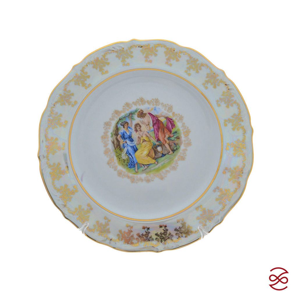 Блюдо круглое Repast Мадонна перламутр Мария-тереза 30 см