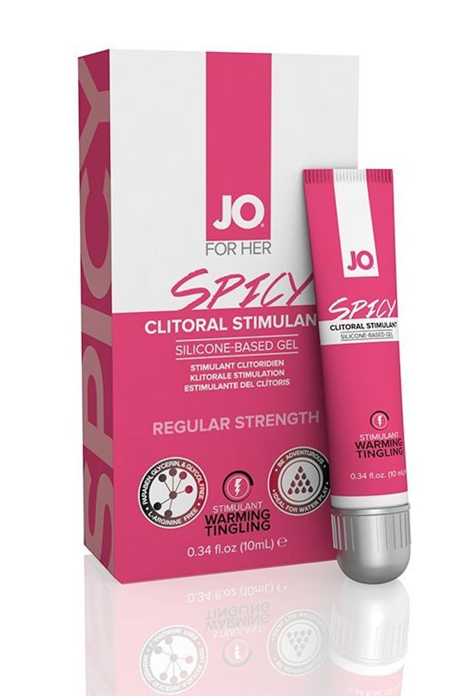 Возбуждающий гель для клитора сильного действия JO SPICY CLITORAL GEL - 10 мл.