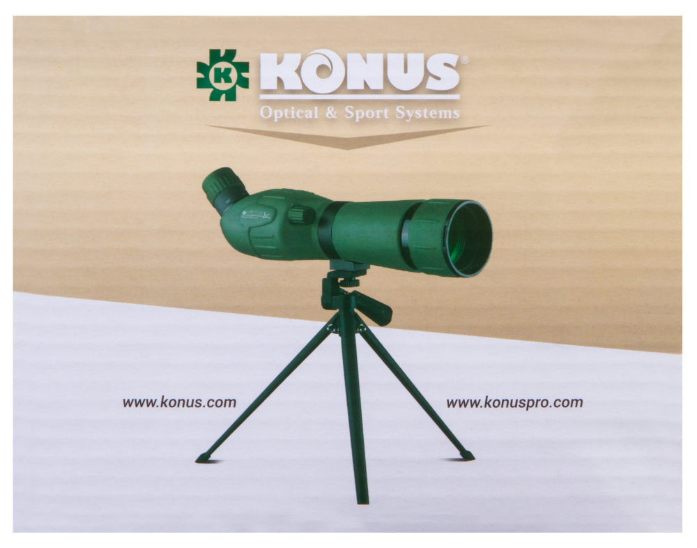 Зрительная труба Konus Konuspot-60C 20–60x60