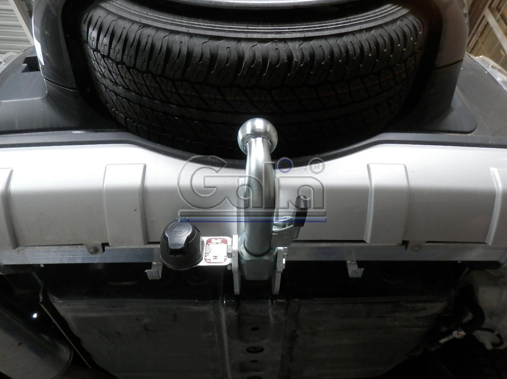 Фаркоп оцинкованный Galia M082C для Mitsubishi Pajero IV 2007-, Pajero III 2000-2007(паспорт и сертификат в комплекте)(без электрики)