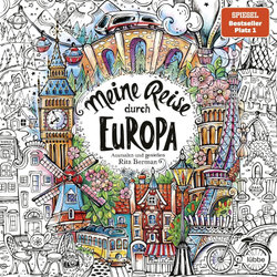 Meine Reise durch Europa. Rita Berman. Coloring book