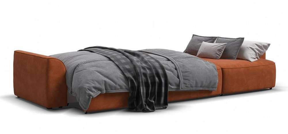 Диван KING MAX велюр Alkantara оранж