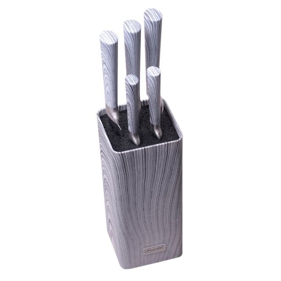 Набор ножей 6 предметов Kamille KM 5041 с пластиковой подставкой с наполнителем