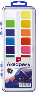 Акварель 18цв "Классика" (Lori)