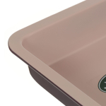 Форма для выпечки углерод сталь, 22.5х22.5х4.5 см, антиприг, прямоуг, роз, Apollo, Satin touch, STT-