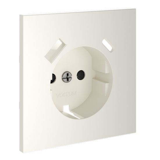 Накладка для розетки с заземлением и защитными шторками, с USB A+C, S70 (хлопок)