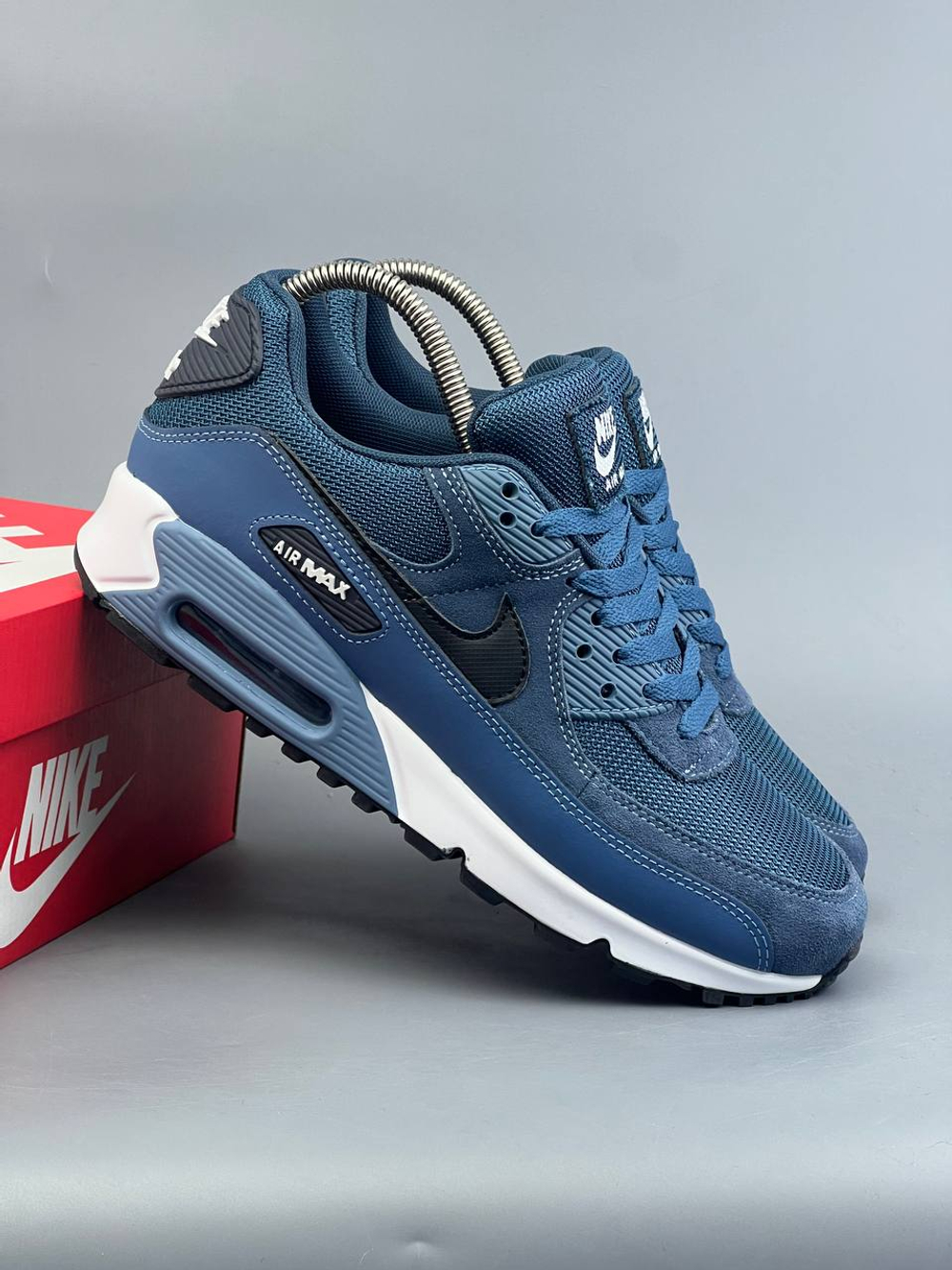 Кроссовки Nike Air Max 90 #143 (син.)