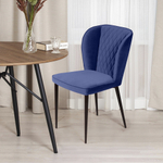 Стул Next, бархат синий 29