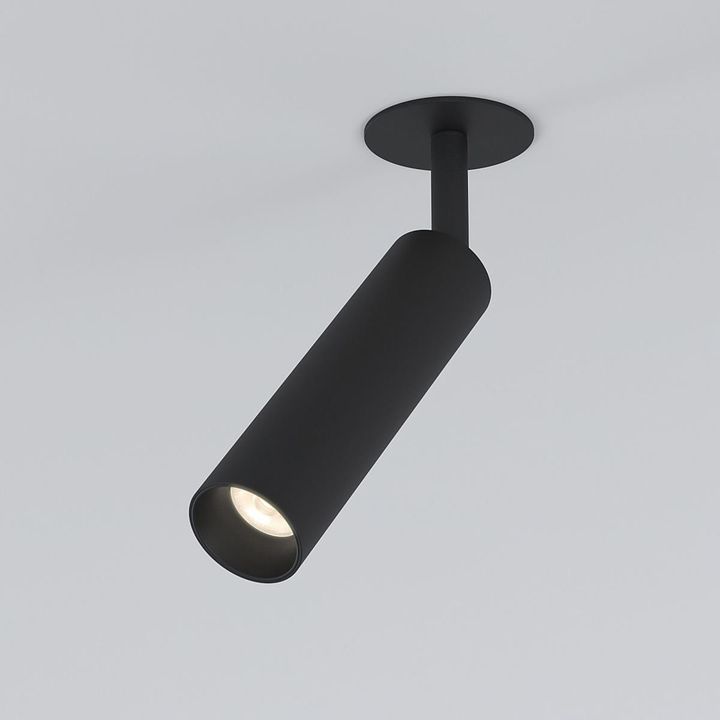 Встраиваемый светодиодный спот Elektrostandard Diffe 25040/Led черный a058226
