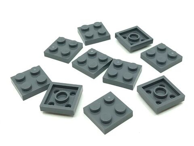 Lego 50шт Плитка 2x2 (темно-серый) 3022 / 4211094