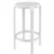 Белый пластиковый полубарный табурет Tom Bar 65 | Siesta Contract