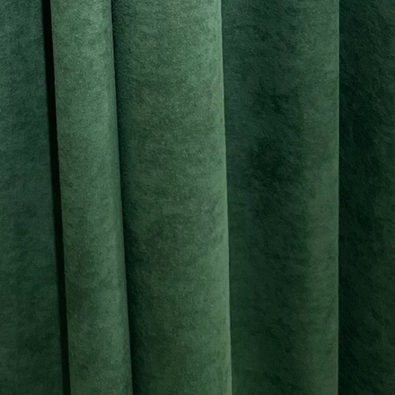 Штора из канвас-велюра темно-зеленая 200*270 см