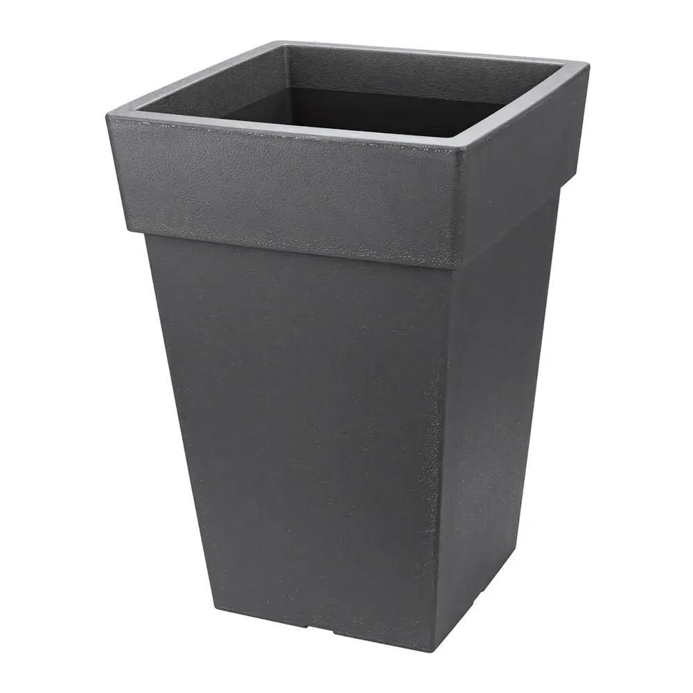 Кашпо ТУБУС 300мм 14л Графитовый (комплект 3 шт)