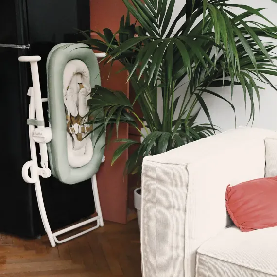 Шезлонг детский Beaba Up&amp;Down Baby Bouncer Plus Lichen