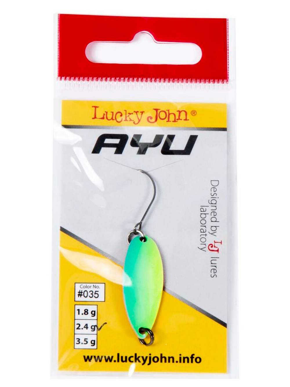 Блесна колеблющаяся Lucky John TR AYU длина 29мм/2.4г 006