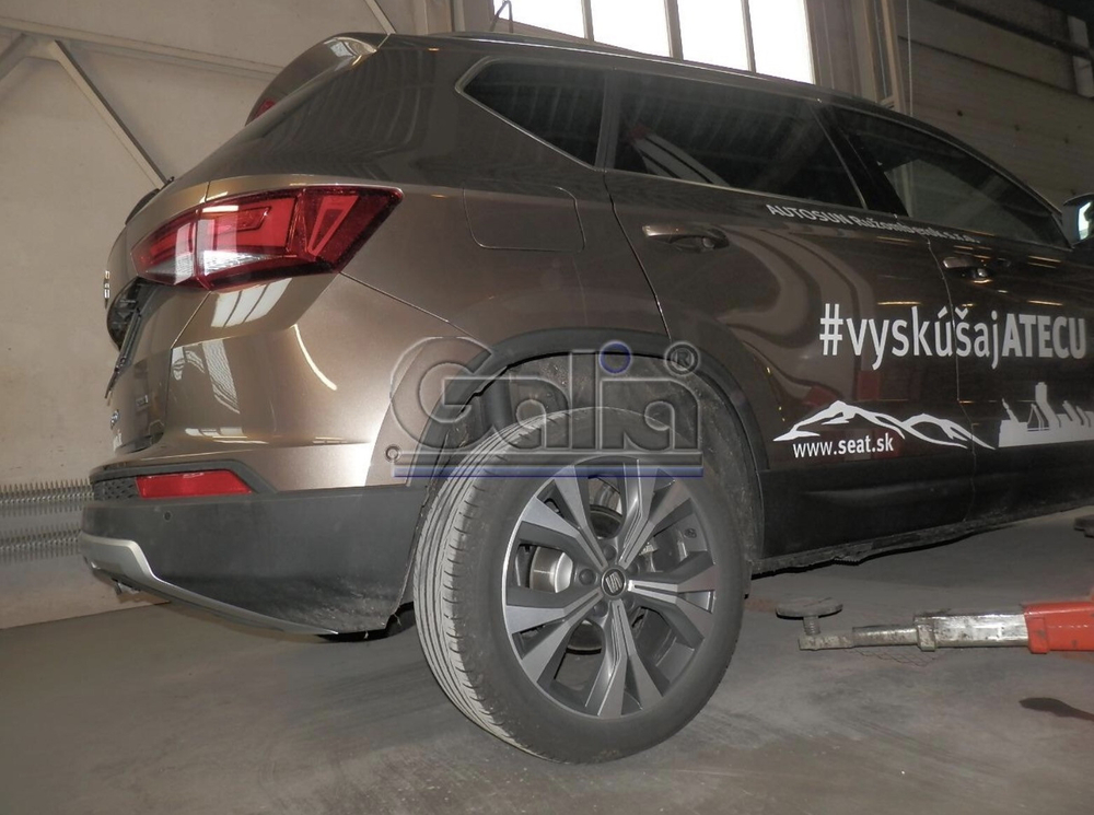 Фаркоп оцинкованный Galia S119C для Skoda Karoq 2018-, Seat Ateca 2016-(паспорт и сертификат в комплекте)(без электрики)