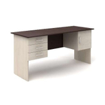 Стол рабочий с 2 тумбами (ящики и дверь) КАНЦ