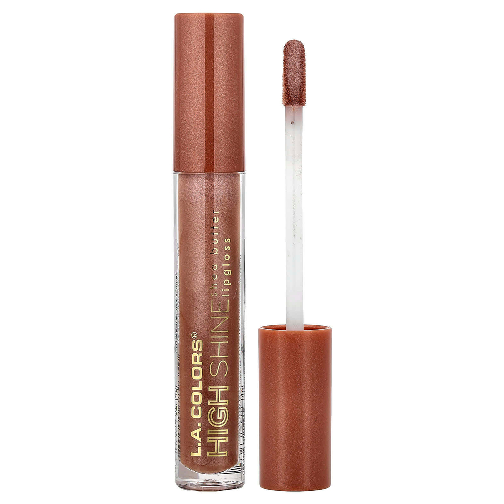 L.A. Colors, High Shine, блеск для губ с маслом ши, CLG935 Snuggle, 4 г (0,14 унции)
