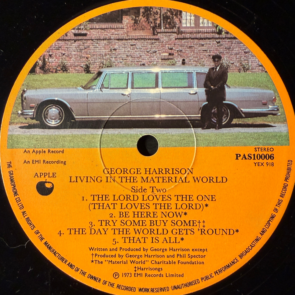George Harrison ‎– Living In The Material World (Англия 1973г.)