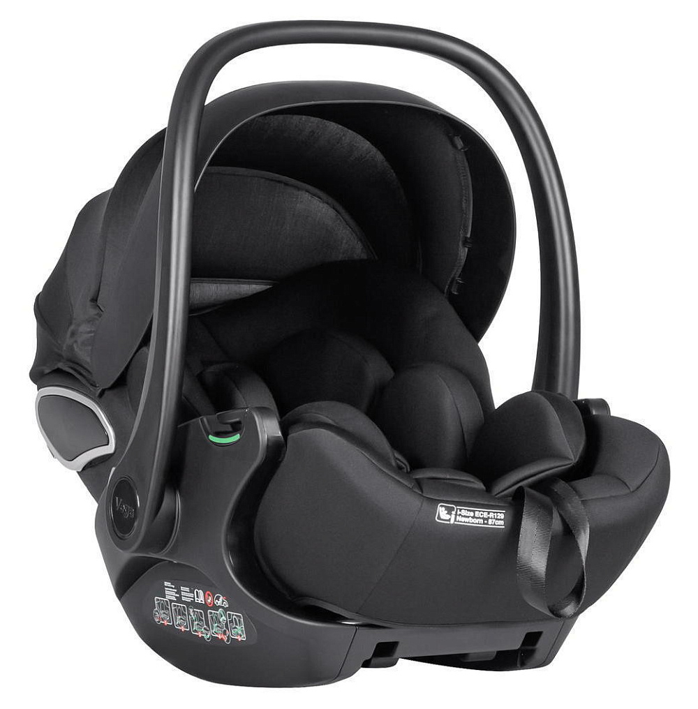 Коляска Carrello Alfa CRL-6522 2025 Vega CRL-14101 Absolute Black 3 в 1 Fashion Grey