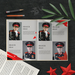 PSD-Шаблон фотокниги "Красная Звезда"