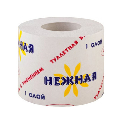 Туалетная бумага "Нежная Люкс" 1-сл. 36