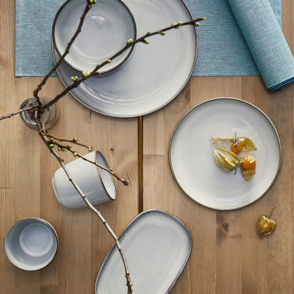 Тарелка IKEA GLADELIG (ГЛАДЕЛИГ), Серый, 25 см