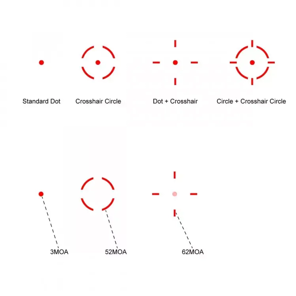 Коллиматорный прицел Frenzy PLUS 1x31x26 MULTI-RETICLE (SCRD-M67)