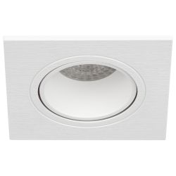 Встраиваемый светильник декоративный ЭРА KL90-1 WH MR16/GU5.3 белый, пластиковый