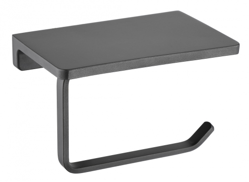 5010-G Держатель для туалетной бумаги с полкой (ГРАФИТ) ViEiR  (20/1шт)