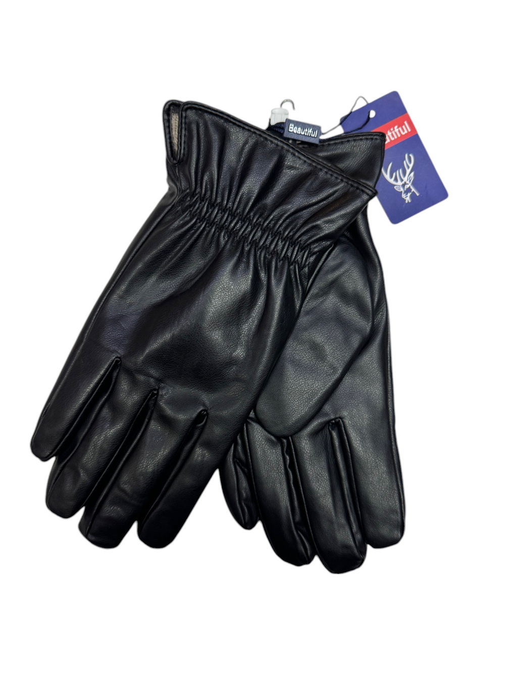 Перчатки. Мужские. Материал верха: Эко кожа. Подклад: Трикотаж-шерсть. 5 шт в упаковке.