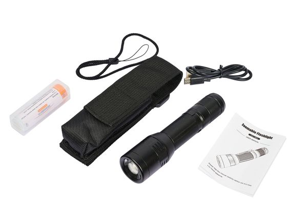 Фонарь подствольный Ручной фонарь Skywoods WILD 1800 люмен, USB-Type C, холодный свет, IP67