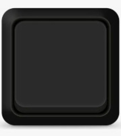 Выключатель 1-кл ОП ОЛИМП черный 2209 (1905552)