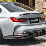 Карбоновый диффузор заднего бампера со стоп-сигналом для BMW M3 G80/G81 2020+ / M4 G82/G83 2021+ БМВ