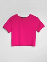 Футболка трикотажная укороченная кроп топ