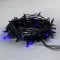 Светодиодная гирлянда Sealed с супер-мерцанием 10 м., 220V ., 75 синих LED ламп, черный каучук, LTC (LL75ABL-1-2B)
