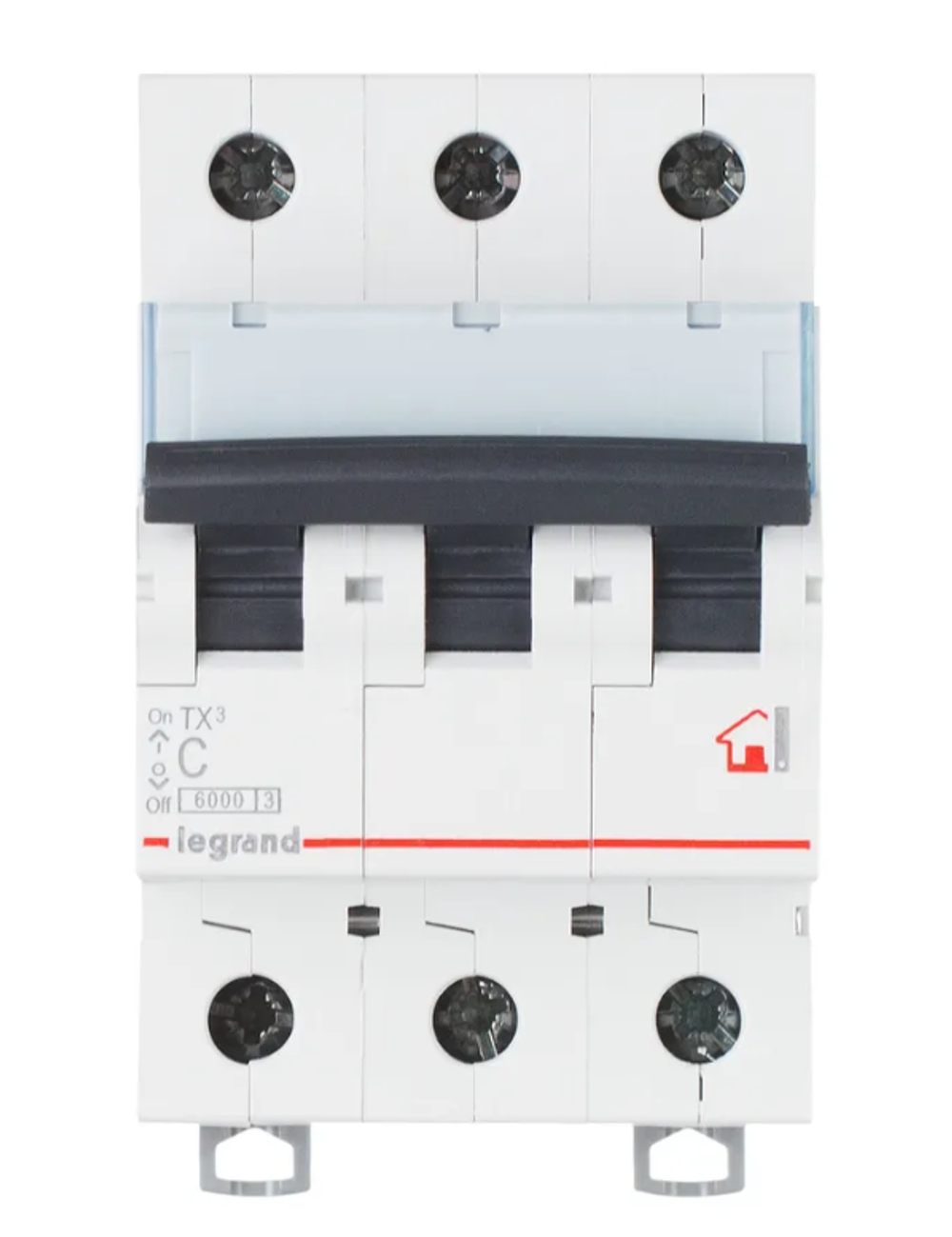 Выключатель автоматический трехполюсный 10А C TX3 6кА 404054 Legrand/Daccord