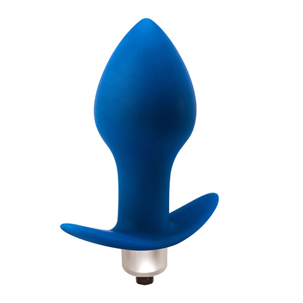 Синяя анальная пробка с вибрацией 9,5см Lola Games Flash Hugo 9009-01Lola