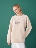 СВИТШОТ HUGE AMOUNT PASTEL BEIGE
