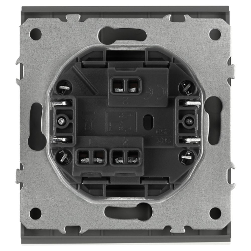 Переключатель ЭРА Arktik 16-1103-06 10АХ-250В графит | Эра Arktik