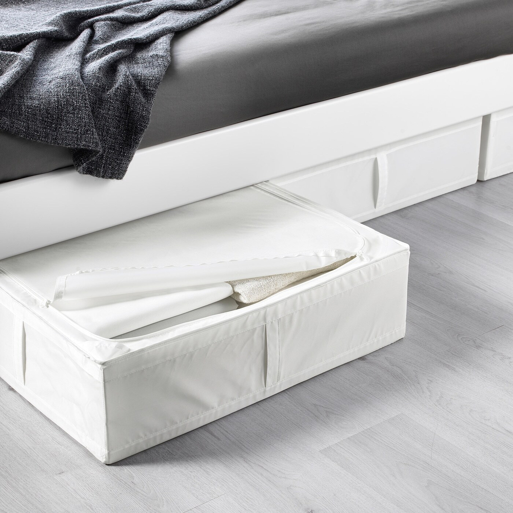 Чехол для хранения IKEA SKUBB (СКАББ), Полиэстер, Белый, 69x55x19 см